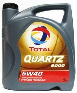 Масло моторное TOTAL QUARTZ 9000  5W40(синт) 4L